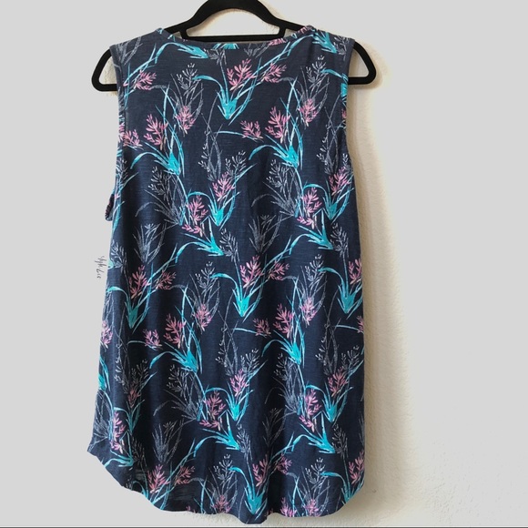 NWT Style &Co Macys Floral Embroidered Tassel Tank - Picture 6 of 6